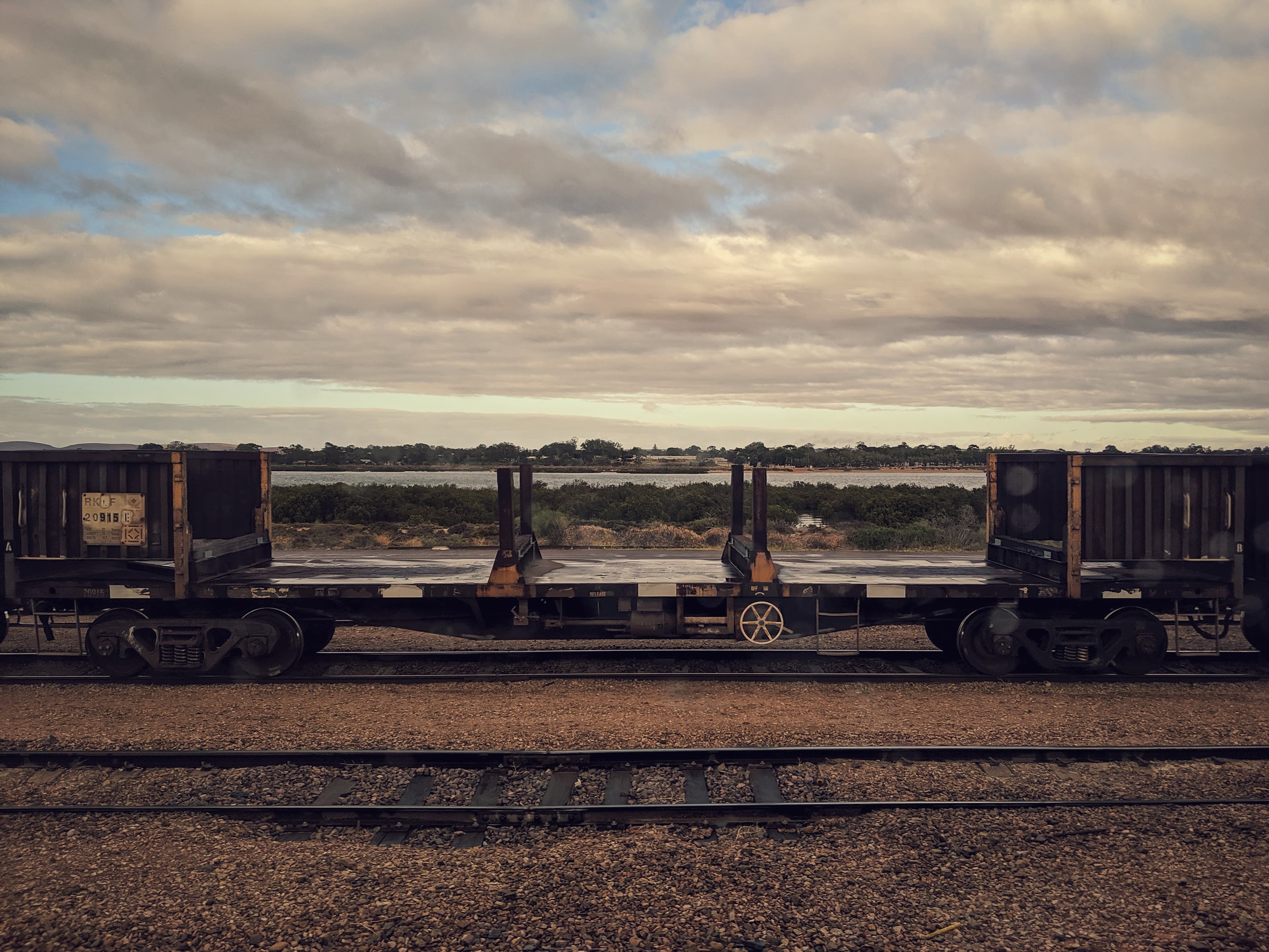 A rail car outside Adelaide, Australia